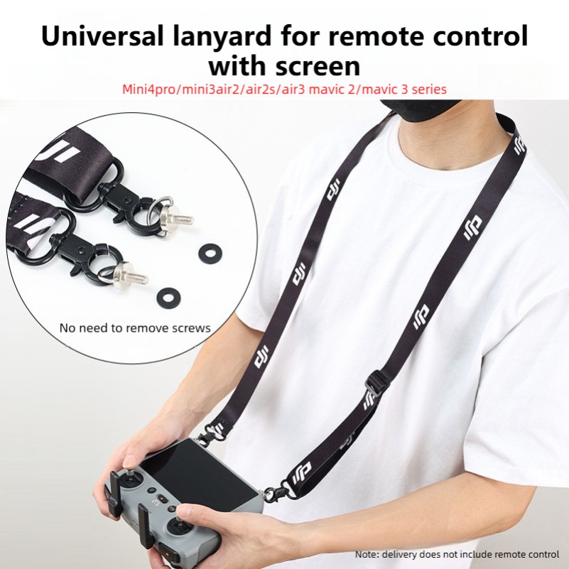 Drone - สายคล้องคอปรับระดับได้ ป้องกันการตก สำหรับรีโมทคอนโทรล DJI RC 2