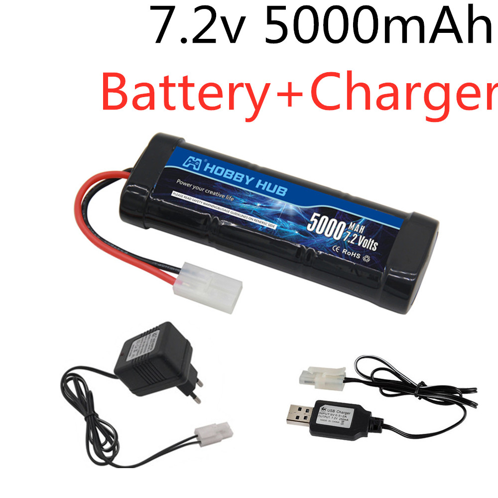 Balance Charger Rc - 7.2V 5000mAh Ni-MH แบตเตอรี่ Tamiya ปลั๊ก