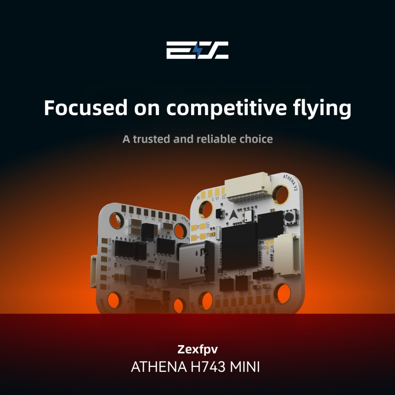 Betaflight Fc - ZEX ATHENA H743 ชุดควบคุมการบินขนาดเล็ก 80A 4in1