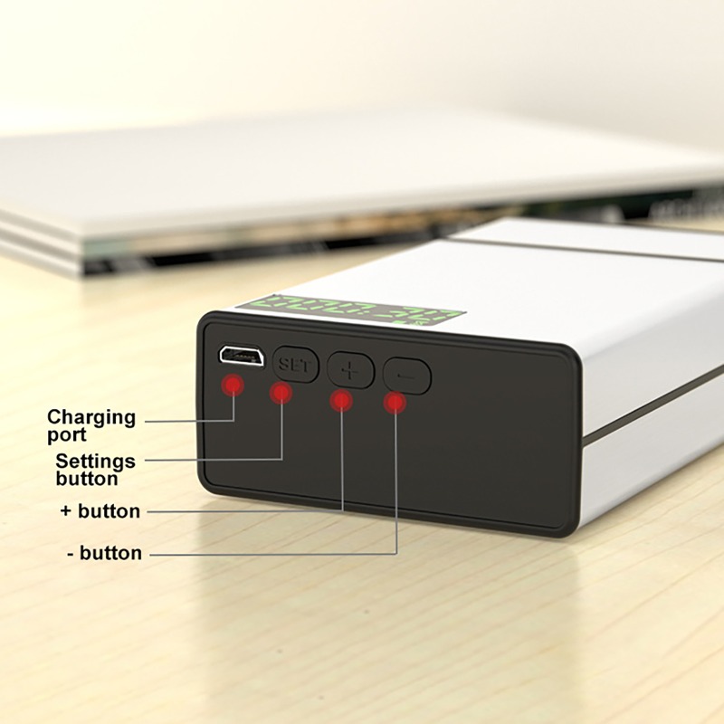 Smoke Stopper - กล่องบุหรี่อัจฉริยะ อลูมิเนียม พร้อมตัวตั้งเวลา ล็อคได้ พร้อมหน้าจอ LED
