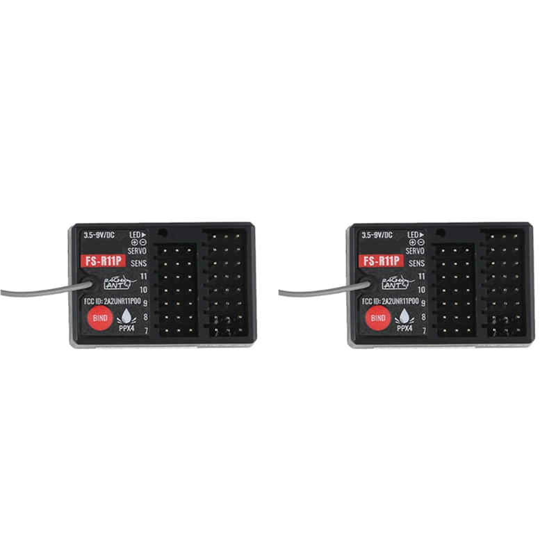 Flysky Transmitter - 2X FS-R11P เครื่องรับสัญญาณสำหรับรีโมทคอนโทรล FLYSKY G11P
