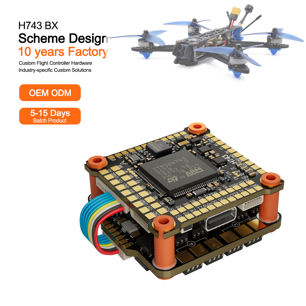 Betaflight Fc - ชุดควบคุมการบิน H743 Metal Mark4 STM32H743 FC