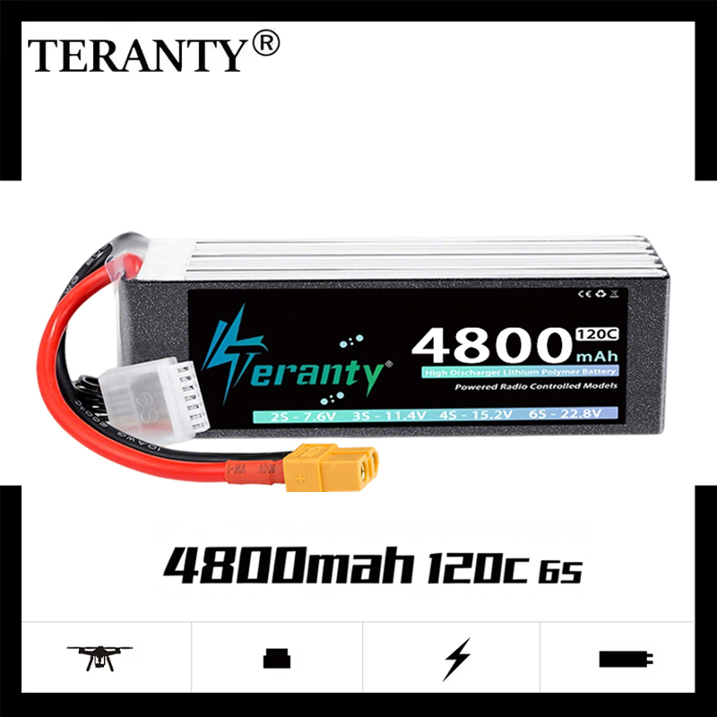 Lipo Battery 6S - TERANTY 6S 4800mAh แบตเตอรี่ลิโป้ 22.8V 120C/240C