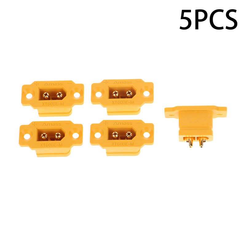 Balance Charger Rc - 5pcs สีดําสีเหลือง XT60BE-M ชาย Bullet Connector