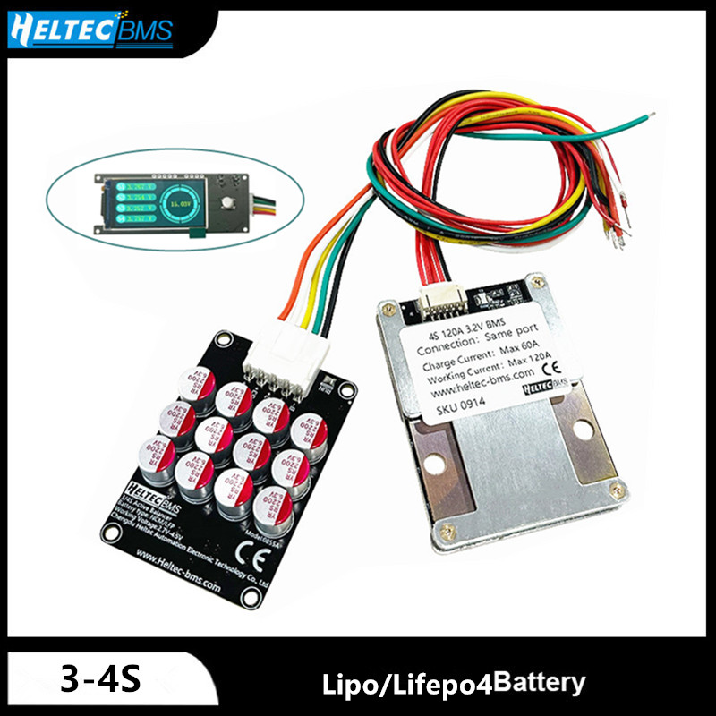 Lipo Battery 4S - แผงวงจรป้องกันแบตเตอรี่ BMS 3S4S แบบสมดุล 100A 120A