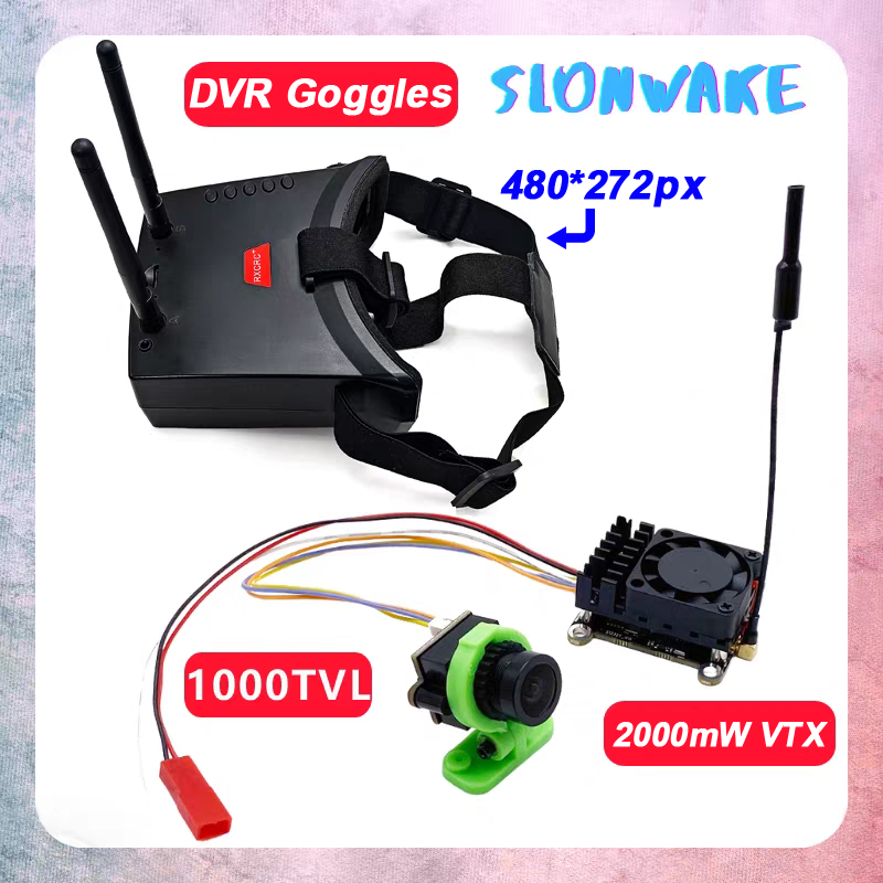 Goggles Fpv - ชุดส่งสัญญาณภาพและวิดีโอไร้สาย FPV VTX 5.8Ghz 2W ระยะไกลกว่า