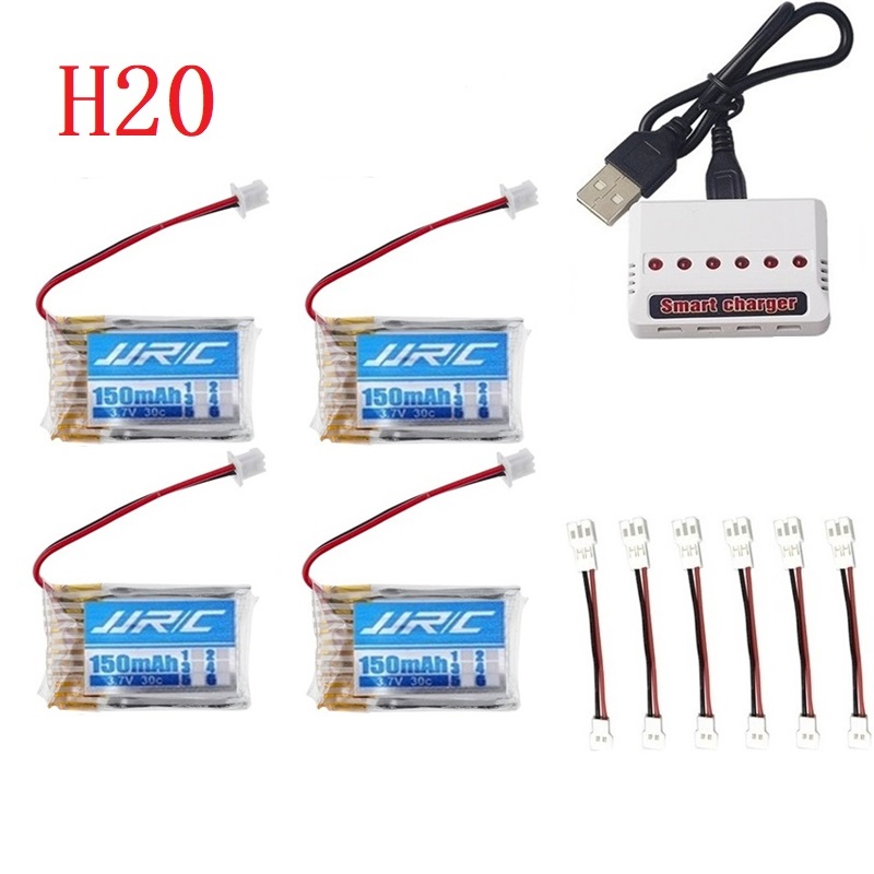 แบตเตอรี่แท้ JJRC H20 3.7V 150 - Balance Charger Rc บทวิจารณ์และราคา