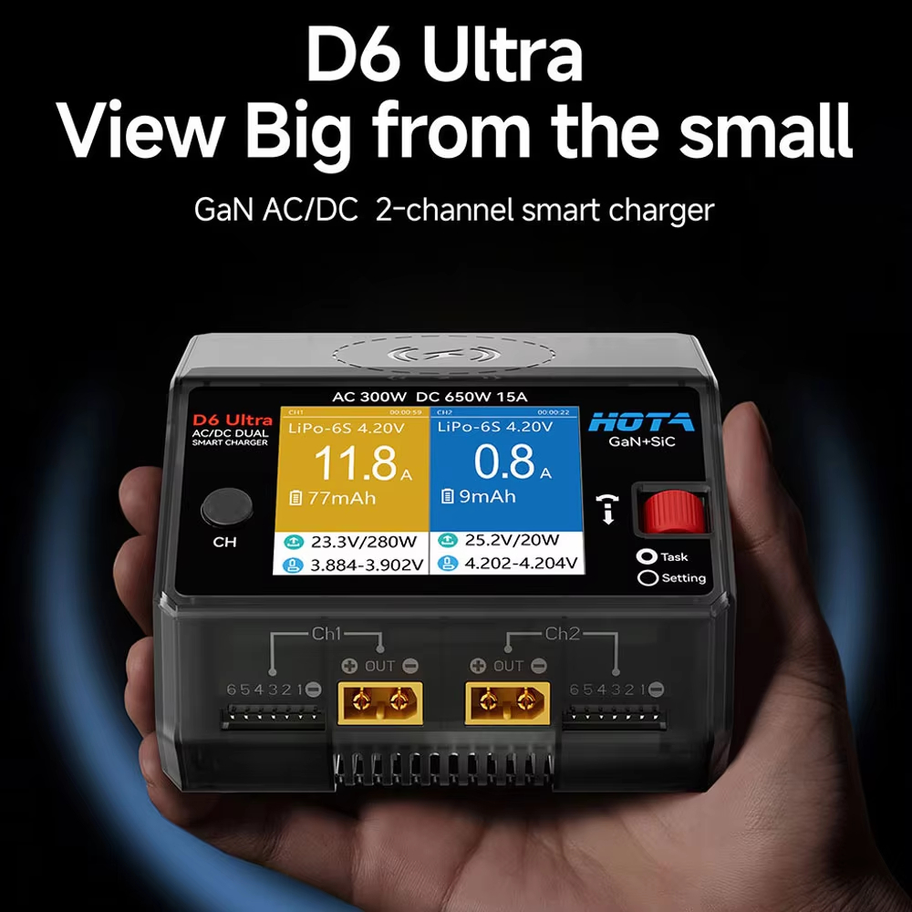 HOTA D6 Ultra GaN+SiC เครื่องช - Lipo Battery 6S บทวิจารณ์และราคา