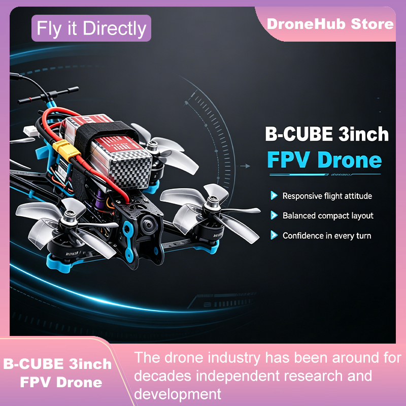 ชุดโครงโดรน B-CUBE 3 นิ้ว FPV  - F722 Flight Controller บทวิจารณ์และราคา