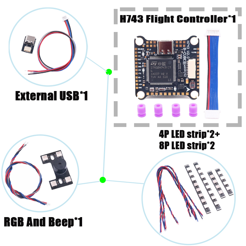 RCtoSky F4V3S PLUS F722 F745 H - F722 Flight Controller บทวิจารณ์และราคา