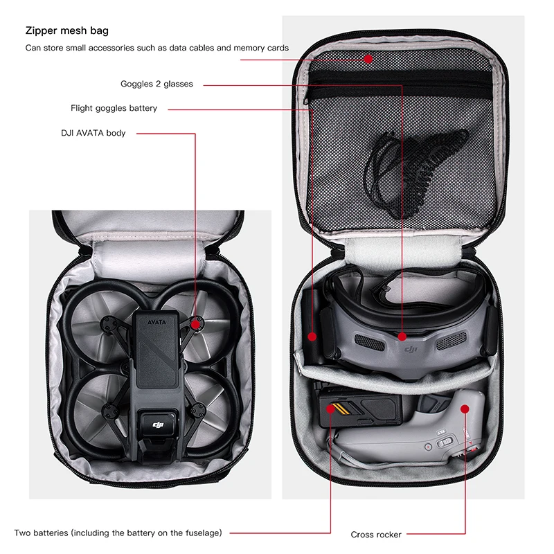 แบบพกพา Dual Layer Storage Spa - Dji Goggles บทวิจารณ์และราคา