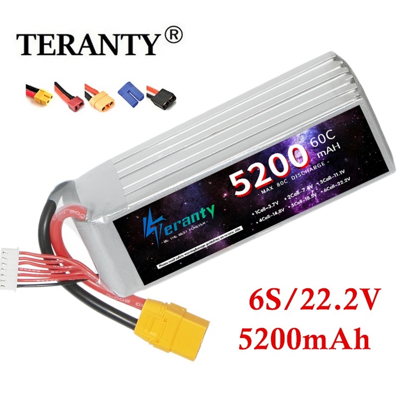 Teranty 6S 5200mAh LiPo แบตเตอ - Lipo Battery 6S บทวิจารณ์และราคา