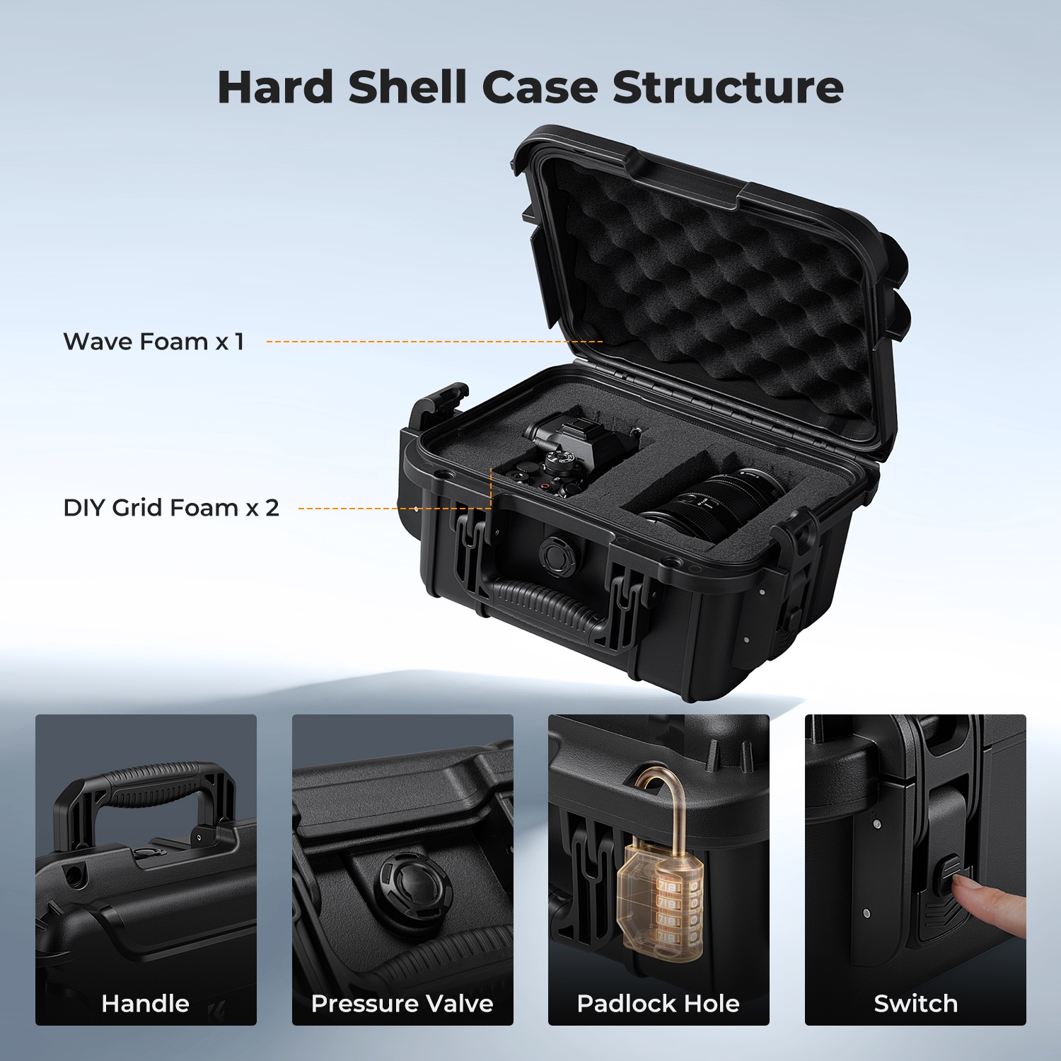 เคสแข็งสำหรับกล้อง K&F CONCEPT - Drone With Camera บทวิจารณ์และราคา