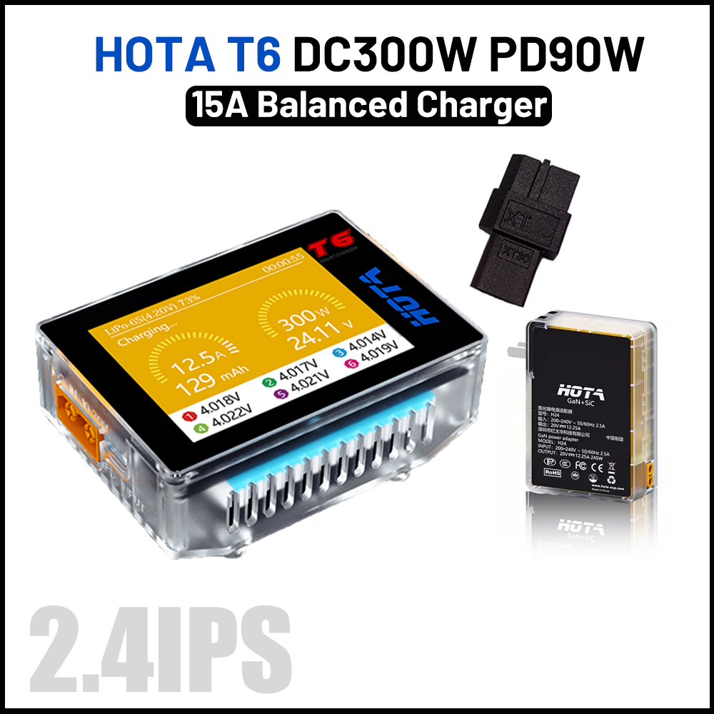 Hota T6 300W ที่ชาร์จอัจฉริยะ1 - Lipo Battery 6S บทวิจารณ์และราคา